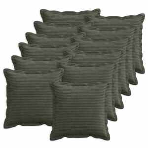 Imagine vidaXL Husă pentru pernă 12 buc. HOUTEN Antracit 45 x 45 cm cord