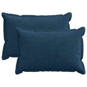 Imagine vidaXL Husă pentru pernă 2 buc. HOUTEN Albastru marin 50 x 75 cm cord