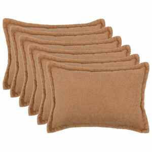 Imagine vidaXL Husă pentru pernă 6 pcs HOUTEN Bej 50 x 75 cm Bouclé