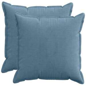 Imagine vidaXL Husă pentru pernă 2 buc. HOUTEN albastru 60 x 60 cm cord