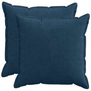 Imagine vidaXL Husă pentru pernă 2 buc. HOUTEN Albastru marin 60 x 60 cm cord