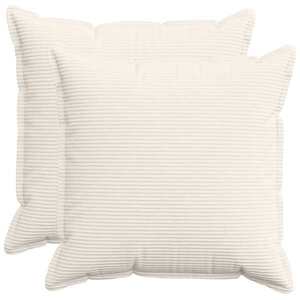 Imagine vidaXL Husă pentru pernă 2 buc. HOUTEN Crem 65 x 65 cm cord