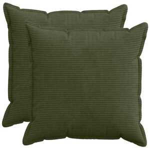 Imagine vidaXL Husă pentru pernă 2 buc. HOUTEN Verde 70 x 70 cm cord