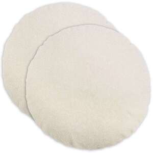 Imagine vidaXL Husă pentru pernă 2 pcs HEERLEN Crem Ø 40 cm Bouclé