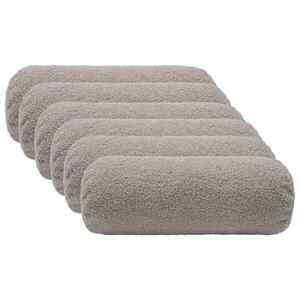 Imagine vidaXL Husă pentru pernă 6 pcs HEERLEN Gri deschis Ø 15 x 40 cm Bouclé
