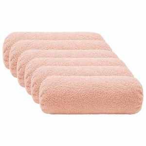 Imagine vidaXL Husă pentru pernă 6 pcs HEERLEN Roz Ø 15 x 40 cm Bouclé