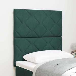 Imagine vidaXL Tăblie cap Verde închis 80 cm Catifea