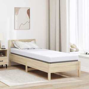 Imagine vidaXL Topper din spumă cu memorie 70 x 200 cm Thick Moale Alb