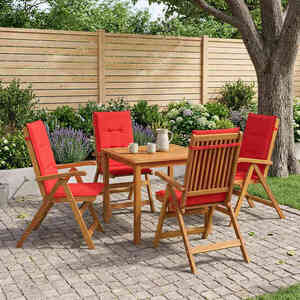 Imagine vidaXL Set de dining pentru grădină cu 5 piese natural