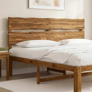 Imagine vidaXL Tăblie de pat cu margini naturale ROSTOCK natural 200 cm