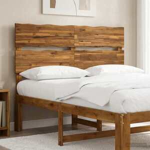 Imagine vidaXL Tăblie de pat cu margini naturale ROSTOCK natural 160 cm