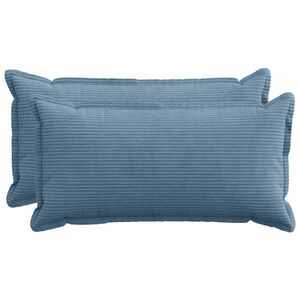 Imagine vidaXL Husă pentru pernă 2 buc. HOUTEN albastru 40 x 80 cm cord