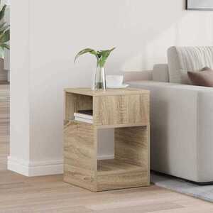 Imagine vidaXL Masă laterală Stejar Sonoma 30, 5 x 30 x 45 cm Lemn prelucrat