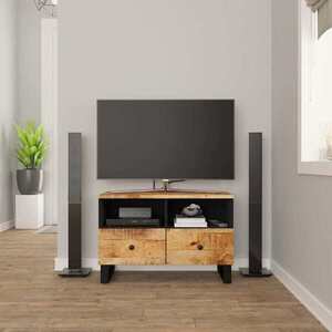 Imagine vidaXL Comodă TV, 70x33x46 cm, lemn masiv de mango