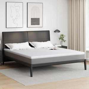 Imagine vidaXL Suport pentru saltea Alb 200 x 200 cm Material jacquard