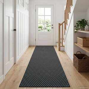 Imagine vidaXL Covor Runner ORIZ 1150 gsm Model din plasă neagră