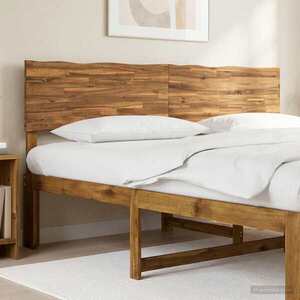 Imagine vidaXL Tăblie de pat cu margini naturale ROSTOCK natural 180 cm