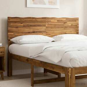 Imagine vidaXL Tăblie de pat cu margini naturale ROSTOCK natural 160 cm