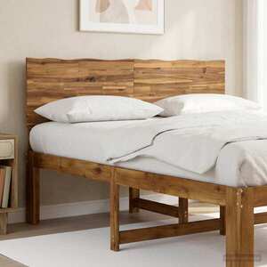 Imagine vidaXL Tăblie de pat cu margini naturale ROSTOCK natural 160 cm