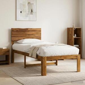Imagine vidaXL Cadru de pat single cu tablie ROSTOCK natural 80 x 200 cm