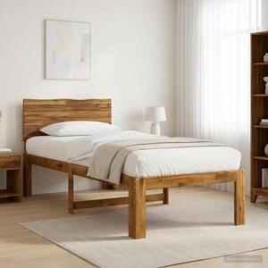 Imagine vidaXL Cadru de pat single cu tablie ROSTOCK natural 90 x 190 cm