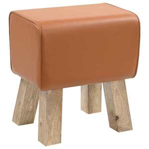 Imagine vidaXL bancă 40 x 30 x 45 cm Piele Naturală Maro