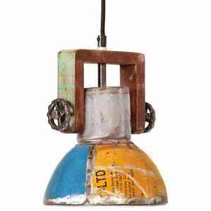 Imagine vidaXL Lustră suspendată industrială 25 W multicolor 19 cm E27 rotund