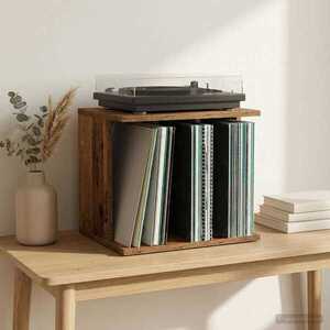 Imagine vidaXL Depozitare Vinil Lemn de stejar 42 x 33 x 36 cm Lemn prelucrat