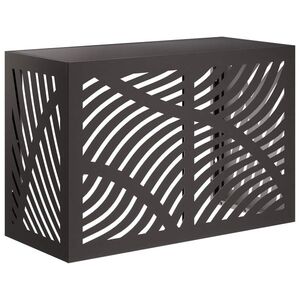 Imagine vidaXL Husă pentru aer condiționat Negru 90 x 40 x 60 cm Oțel