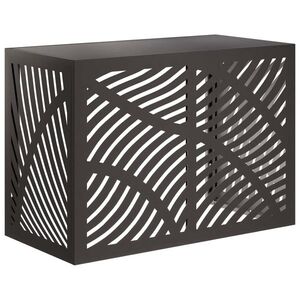 Imagine vidaXL Husă pentru aer condiționat Negru 100 x 50 x 70 cm Oțel