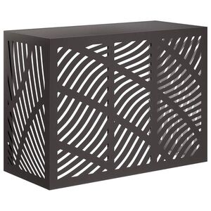 Imagine vidaXL Husă pentru aer condiționat Negru 110 x 50 x 80 cm Oțel