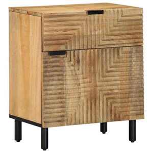 Imagine vidaXL Noptiera maro 50x33x60 cm lemn masiv de mango