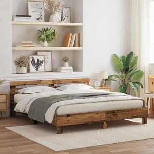 Imagine vidaXL Cadru de pat Lemn vechi 180 x 200 cm Lemn prelucrat