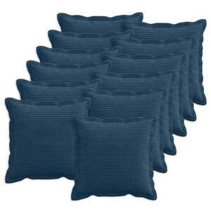 Imagine vidaXL Husă pentru pernă 12 buc. HOUTEN Albastru marin 40 x 40 cm cord