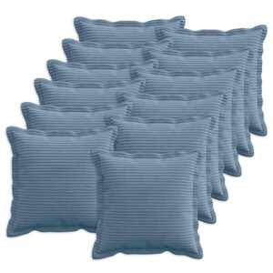 Imagine vidaXL Husă pentru pernă 12 buc. HOUTEN albastru 45 x 45 cm cord