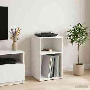 Imagine vidaXL Dulap pentru discuri de vinil Alb 38 x 33 x 61 cm