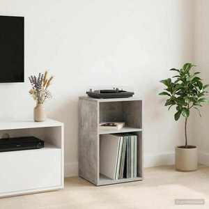 Imagine vidaXL Dulap pentru discuri de vinil Gri Beton 38 x 33 x 61 cm