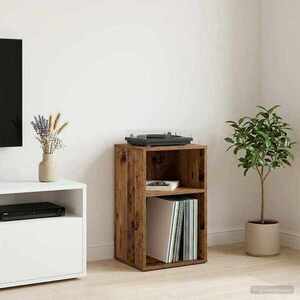 Imagine vidaXL Dulap pentru discuri de vinil Lemn de stejar 38 x 33 x 61 cm