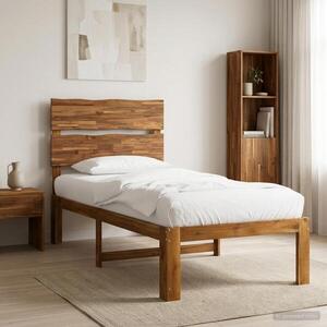 Imagine vidaXL Cadru de pat single cu tablie ROSTOCK natural 80 x 200 cm