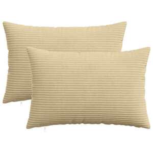 Imagine vidaXL Husă pentru pernă 2 pcs HEERLEN Verde gri 40 x 60 cm cord