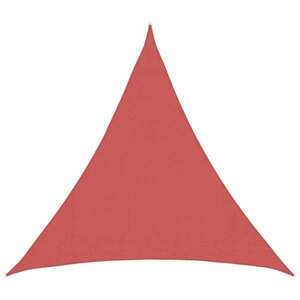 Imagine vidaXL Pânză de umbră 2 x 2 x 2 m HDPE Triunghiular Terracota