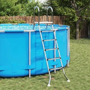 Imagine vidaXL Scară pentru piscină supraterană 224 x 175 cm 5-Treaptă