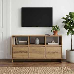 Imagine vidaXL Comodă TV 102 x 37, 5 x 52, 5 cm Stejar Artizanal Lemn compozit