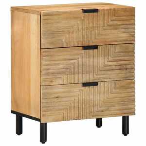 Imagine vidaXL Noptiera maro 50x33x60 cm lemn masiv de mango