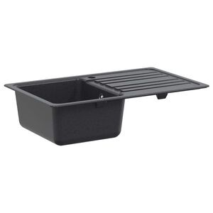Imagine vidaXL Chiuvetă de bucătărie cu picurător Granit