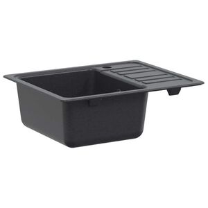 Imagine vidaXL Chiuvetă de bucătărie cu picurător Granit 57, 5 x 46 x 28 cm