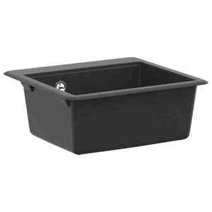Imagine vidaXL Chiuvetă de bucătărie cu o singură cuvă Granit 47 x 44 x 19 cm