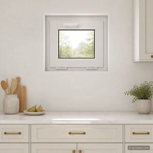 Imagine vidaXL Fereastră subterană cu înclinare RISOR 50 x 45 cm PVC și Sticlă