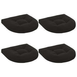 Imagine vidaXL Perne pentru șezut cu 4 piese 4 buc. 100% Polyester Negru
