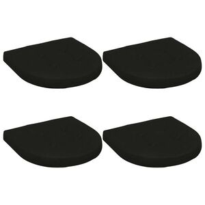 Imagine vidaXL Perne pentru șezut cu 4 piese 4 buc. 100% Polyester Negru